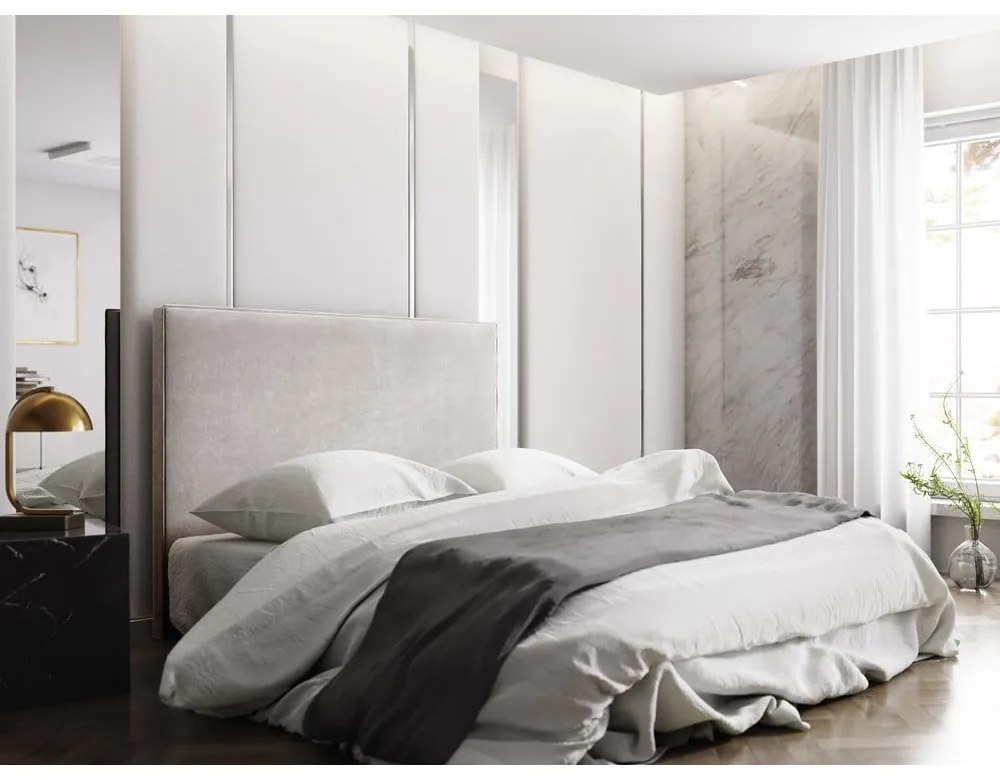 Бежова табла за легло 200x120 cm Natalia – Milo Casa