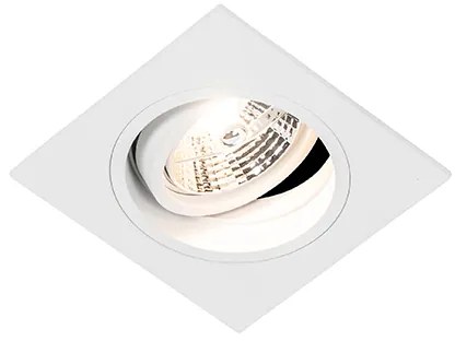 Квадратен вграден прожектор бял регулируем - Chuck 70