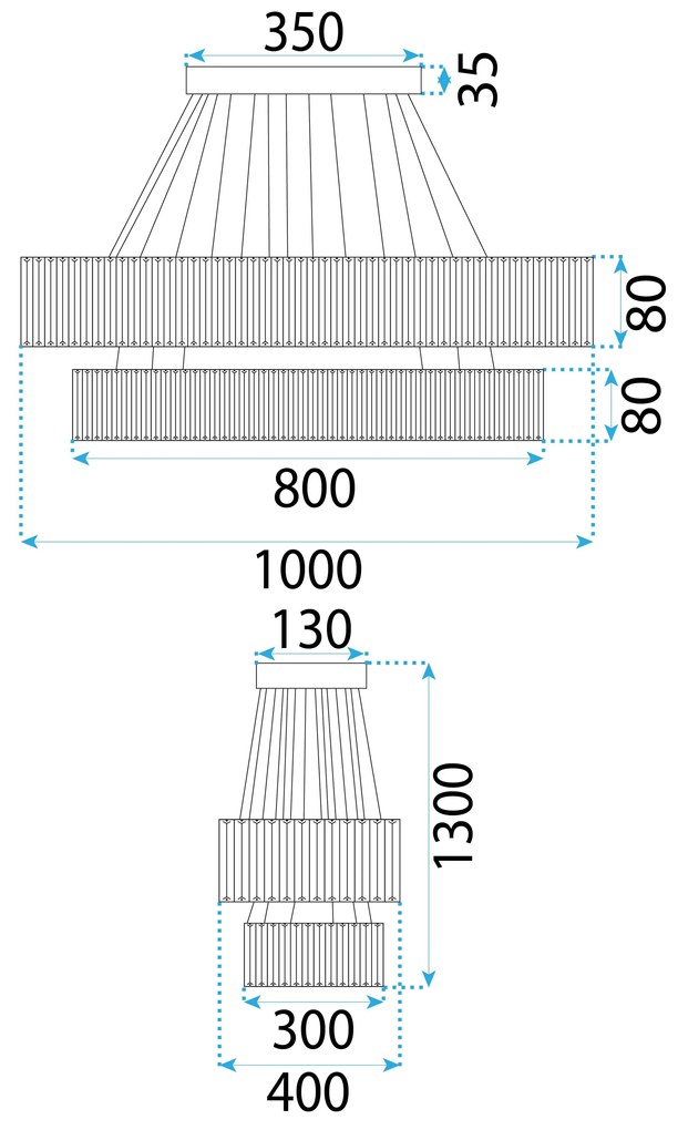 Пендел LED APP1546-CP2 CHROME