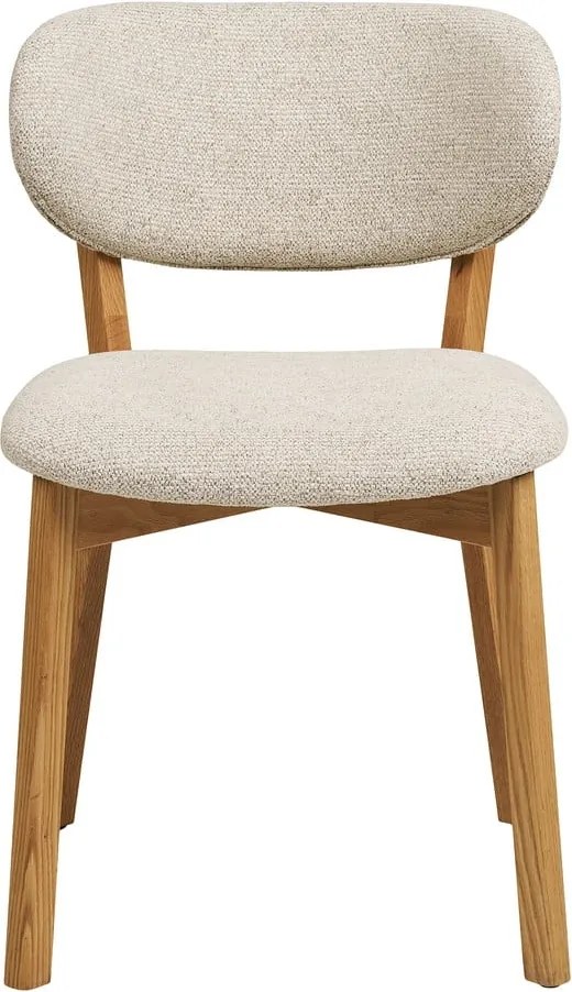 Бежов/в естествен цвят тапициран трапезен стол Dunkirk – House Nordic