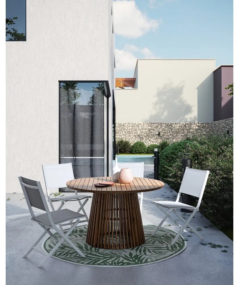 Бял градински стол метален Elin – Bizzotto