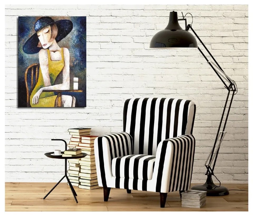 Живопис върху платно Elegance, 30 x 40 cm - Wallity