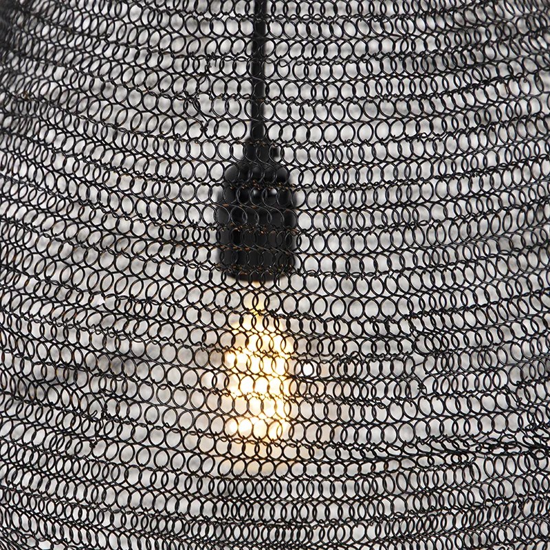 Ориенталски висящ аплик черен 45 см - Nidum L