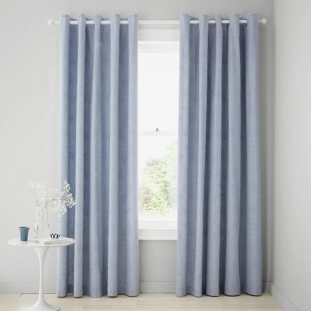 Бяло-сини пердета в комплект от 2 бр. 168x229 cm Lucie Floral Frill – Catherine Lansfield