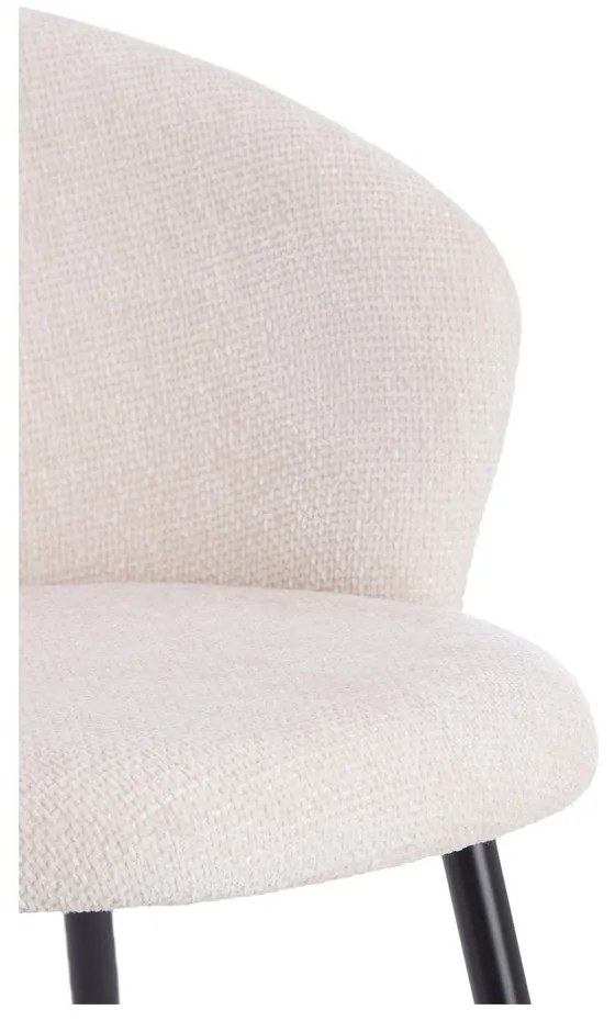 Кремави метални трапезни столове в комплект 2 бр. Radaja – Light &amp; Living