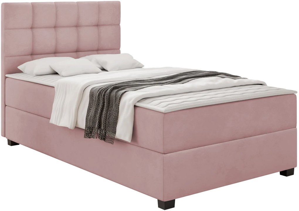 Тапицирано легло Lind-Сиво-90 x 200