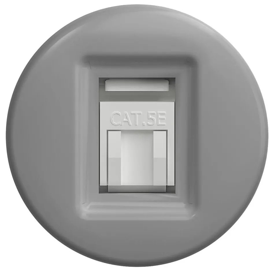 Kliklap - Ретро дата гнездо без рамка, сиво