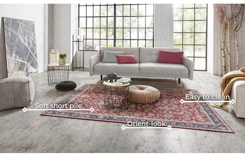 Виненочервен килим , 120 x 160 cm Vivana - Nouristan