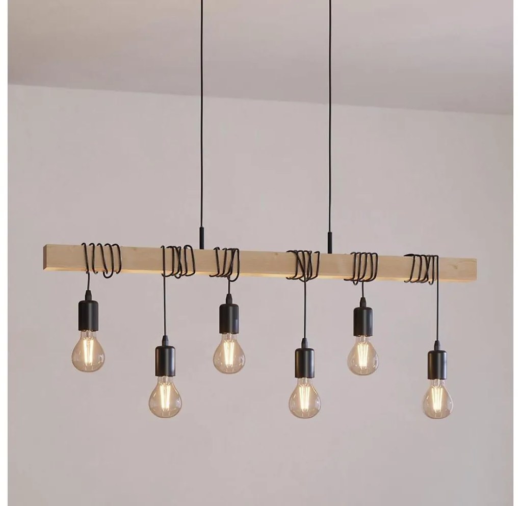 Eglo 43513 - Полилей на кабел TOWNSHEND 6xE27/60W/230V