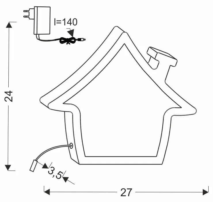 Розова бебешка лампа House - Candellux Lighting