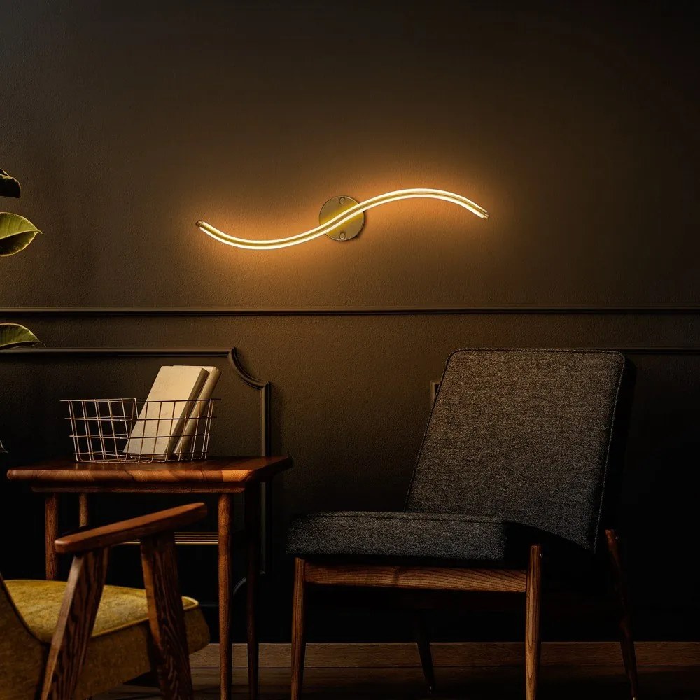 LED стенна лампа в златист цвят Yilan – Opviq lights