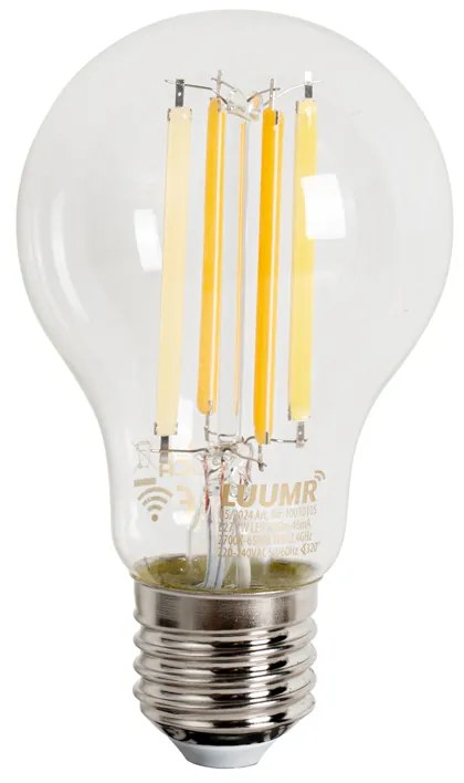 Комплект от 5 смарт E27 димируеми LED крушки A60 прозрачни 7W 806 lm 2700-6500K