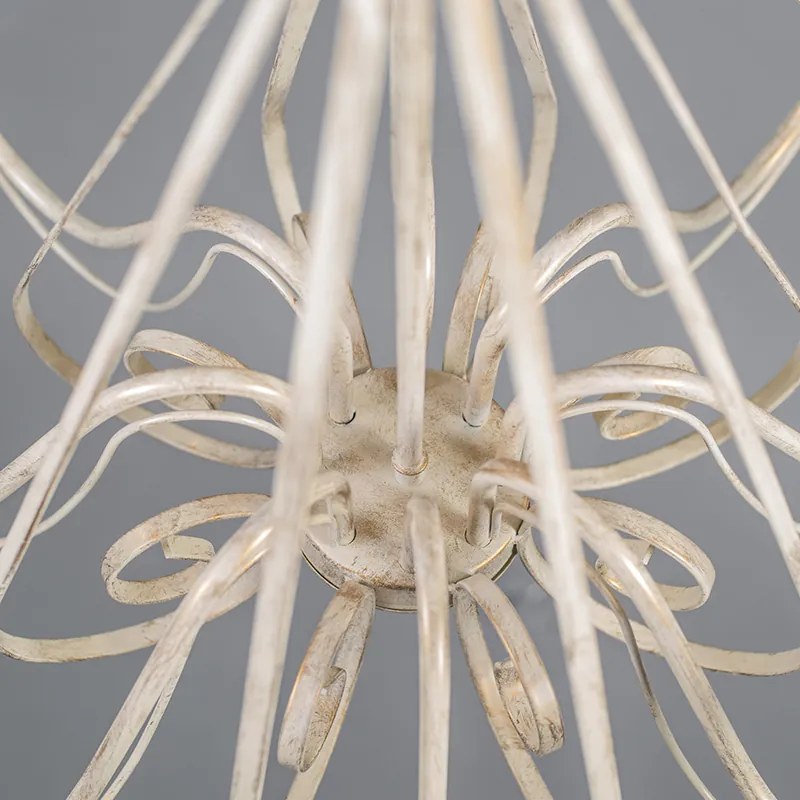 Светильник 60 см кремав цвят с абажури в цвят тауп - Giuseppe 8