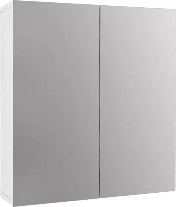 Огледало за баня от меламин Binary в бял цвят 60x17.2x65см.