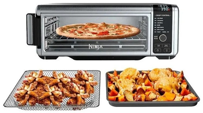 Мултифункционална фурна 8в1 Ninja SP101EU Foodi, 2400W, 10L, Air fry/Roast/Bake/Toast, Компактна, Инокс