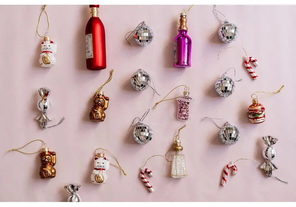 Пластмасови коледни топки в комплект 6 бр. ø 4 cm Mirror Ball Mini – Sass & Belle