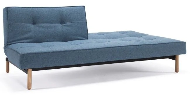 Светлосин разтегателен диван с дървена основа Mixed Dance Light Blue Splitback - Innovation