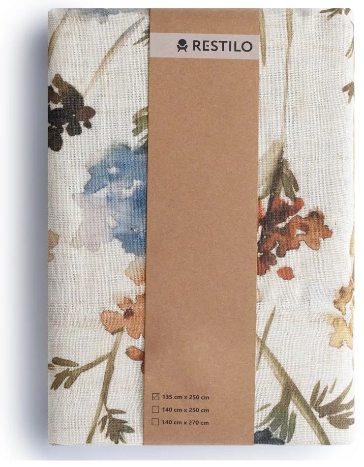 Кремаво перде 135x250 cm Flosi – Restilo