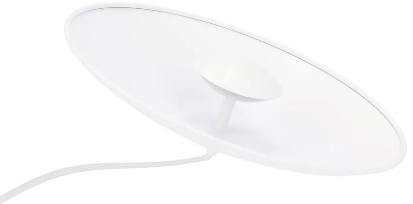 Бяло LED висящо осветително тяло с метален абажур Lund – Candellux Lighting