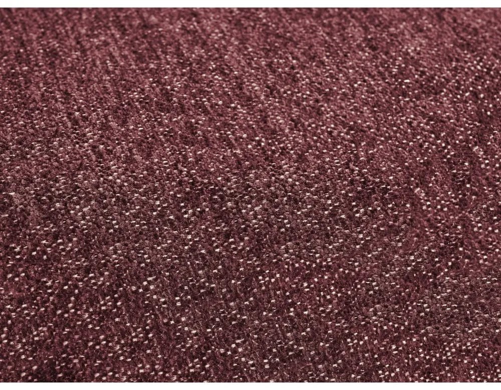 Бордо шенилов сгъваем/с място за съхранение ъглов диван (десен ъгъл) Everest – Bobochic Paris