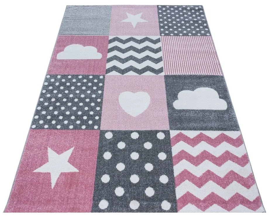 Розово-сив детски килим 160x230 cm Kids – Ayyildiz Carpets