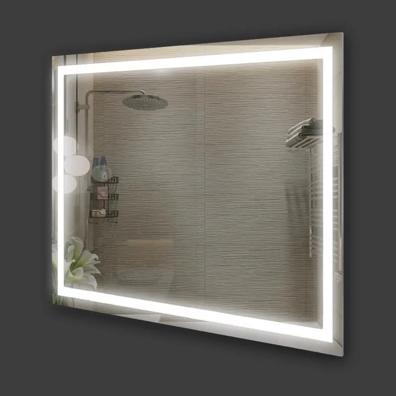 Огледало за баня LED осветление LM Luminous Drift 1000×800мм