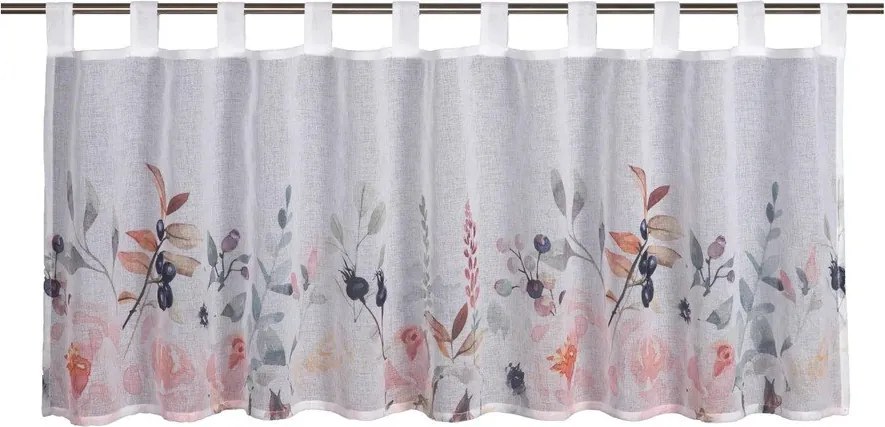 Бяла завеса 135x45 cm Floral – Sehlbach