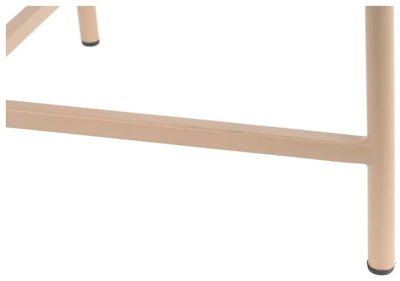 Бежова метална кръгла масичка за кафе ø 50 cm Meseta – Leitmotiv