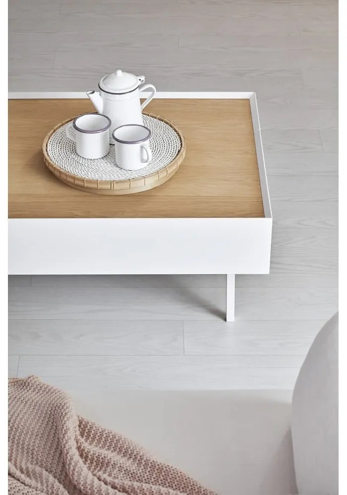 Бяла масичка за кафе Arista - Teulat