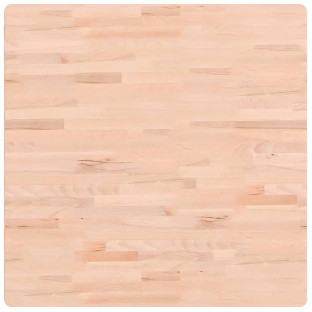 355952 vidaXL Плот за маса 80x80x1,5 см квадратен масивен бук