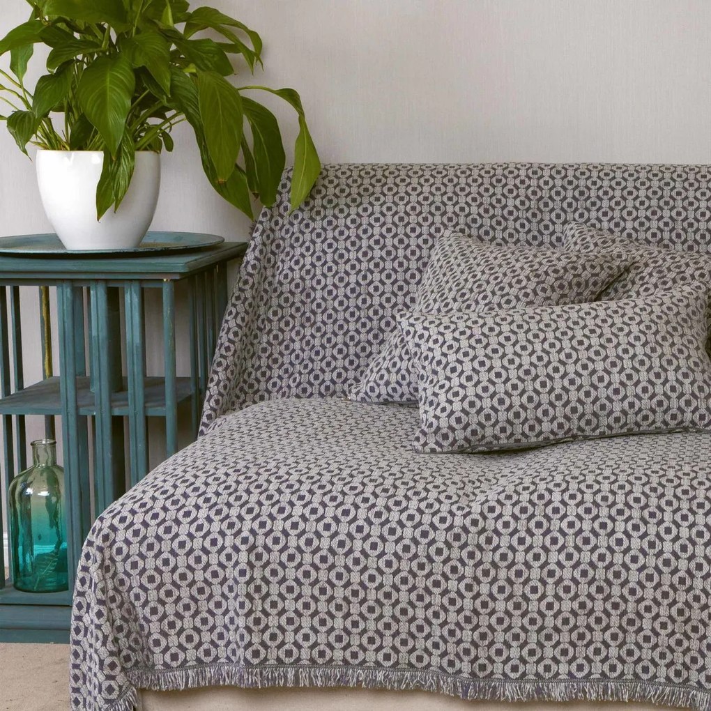 Одеяло за диван Aslanis Home Vermio-Menta-180 x 180 cm