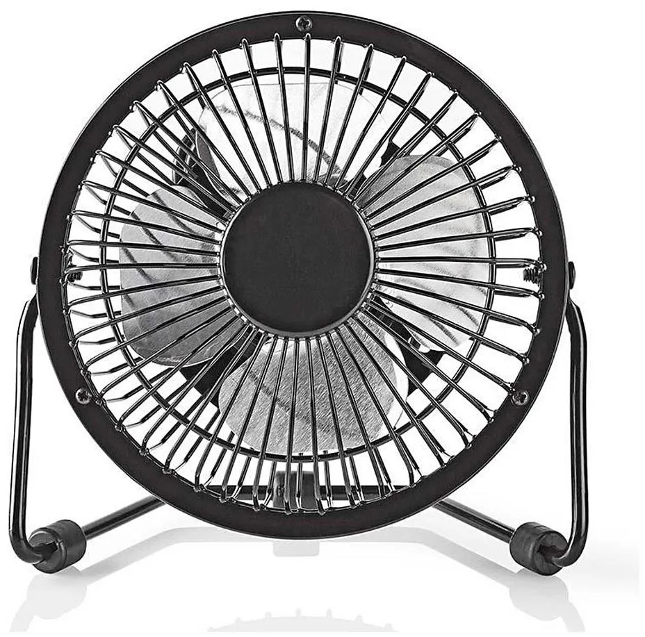 Nedis FNDK1BK10 - Настолен вентилатор 3W/USB 10 см черен