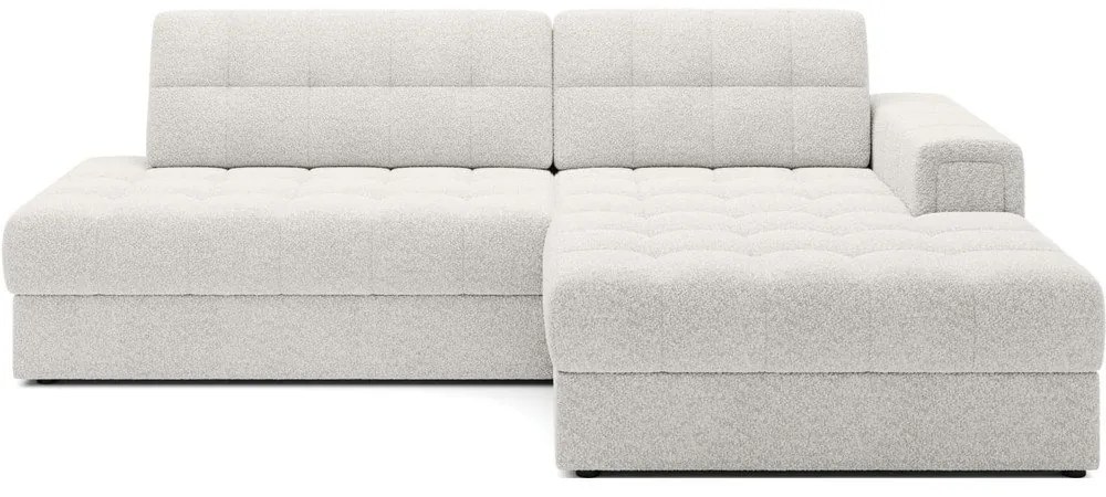 Кремав разтегателен ъглов диван от букле (десен ъгъл) Blezalt – ELTAP