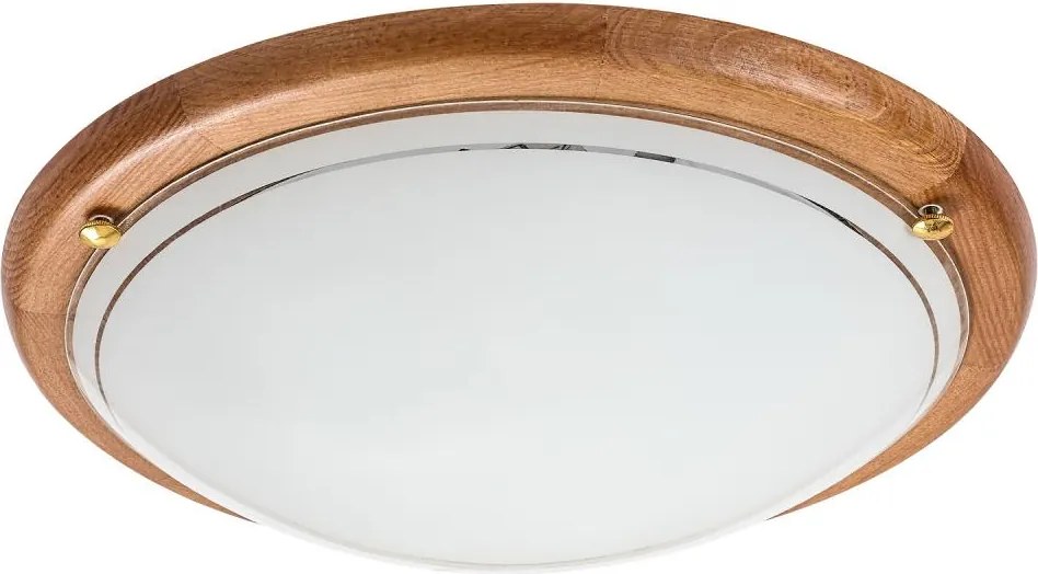 Brilagi - Плафон ORBIS 2xE27/60W/230V Ø 38 см борова дървесина