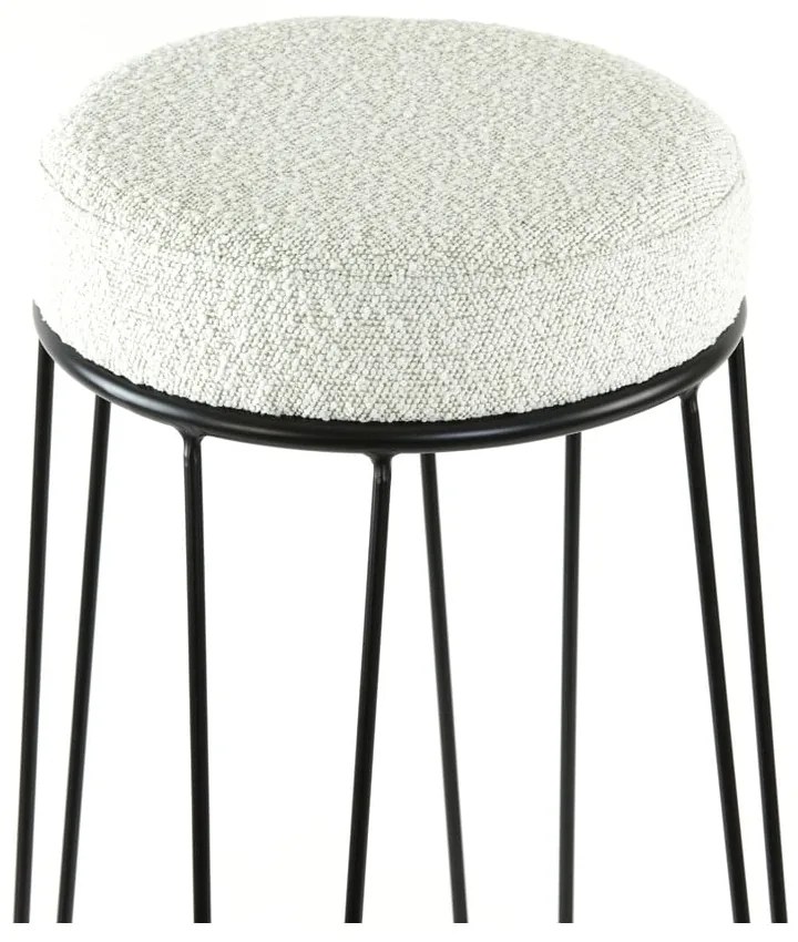 Бял тапициран бар стол (височина на седалката 73 cm) Alice – Light &amp; Living