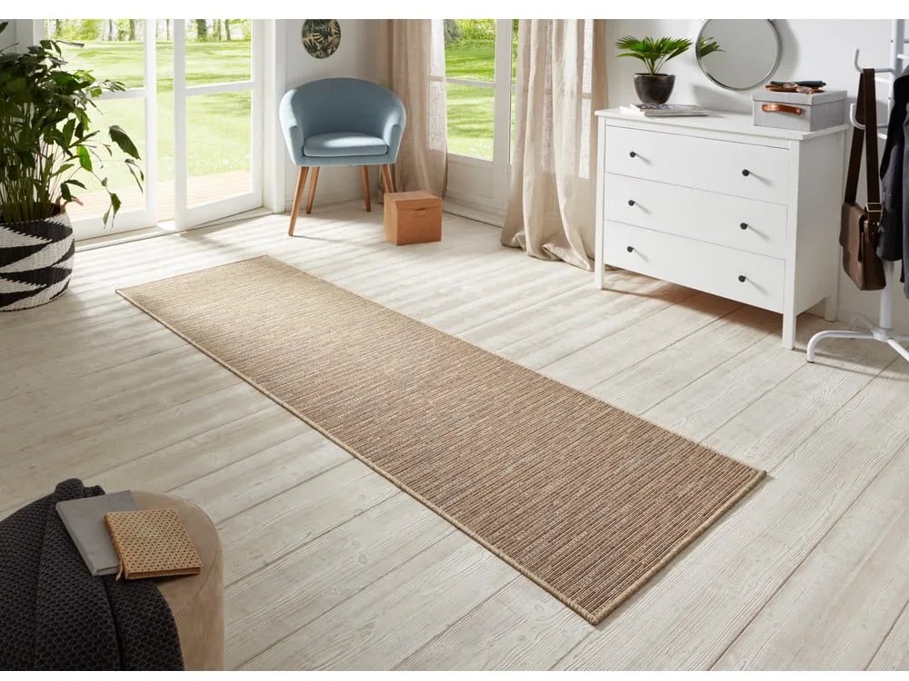 Кафяв мокет , 80 x 250 cm Nature - BT Carpet