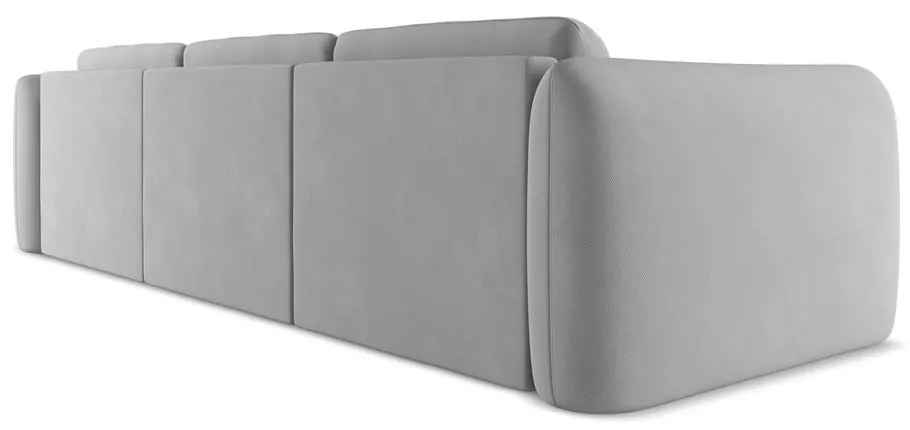 Светлосив ъглов диван (десен ъгъл) Hoku – Makamii