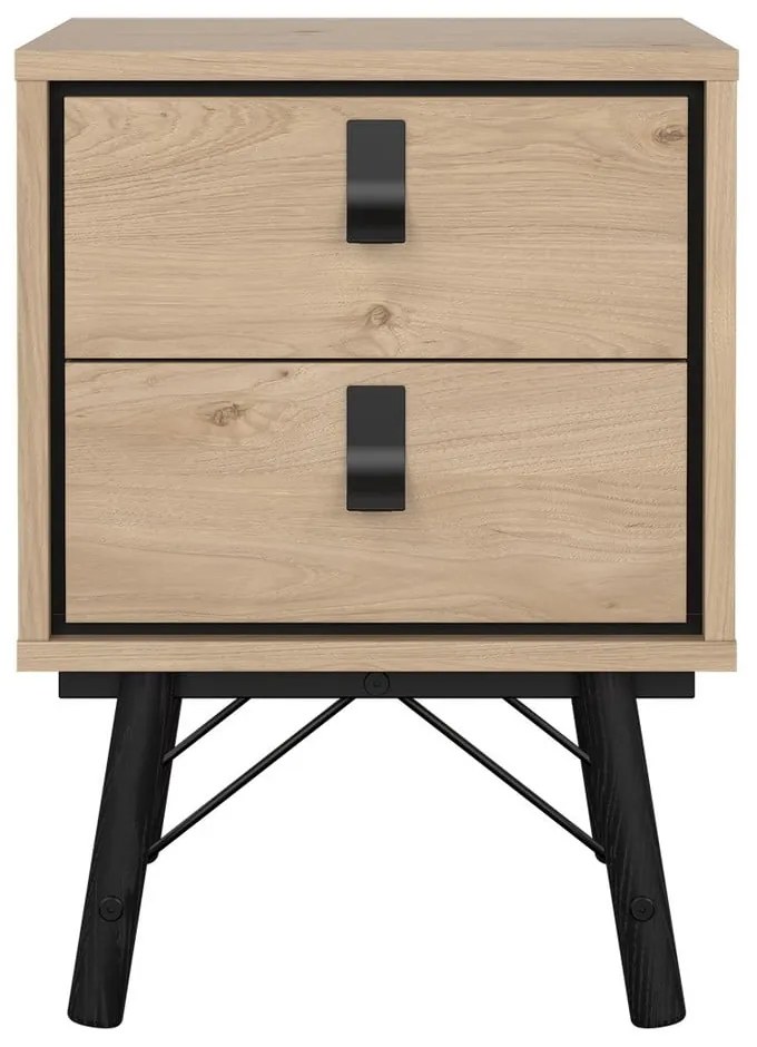 Нощно шкафче в дъбов декор в естествен цвят Ry - Tvilum