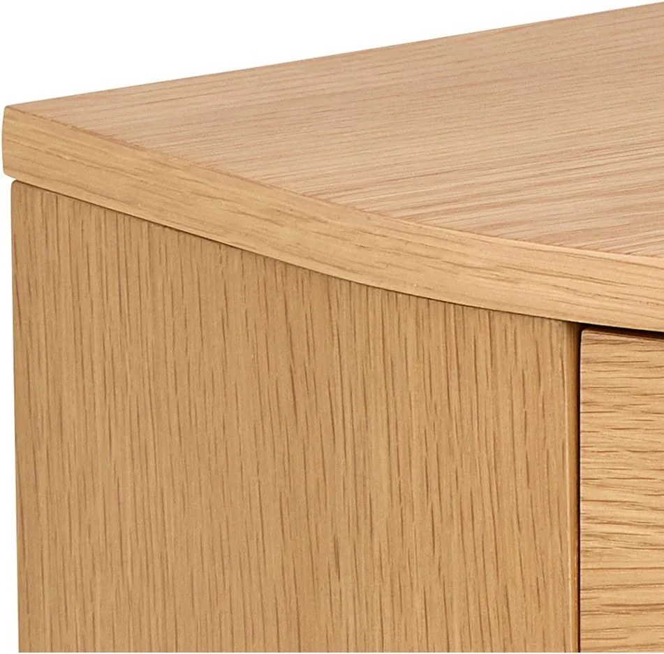 Нощно шкафче от декор от дъб в светло естествен цвят Paron – Actona