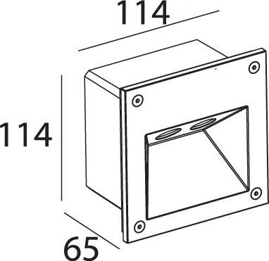 Аплика Градина LED Linea Square-дължина: 17 См.
