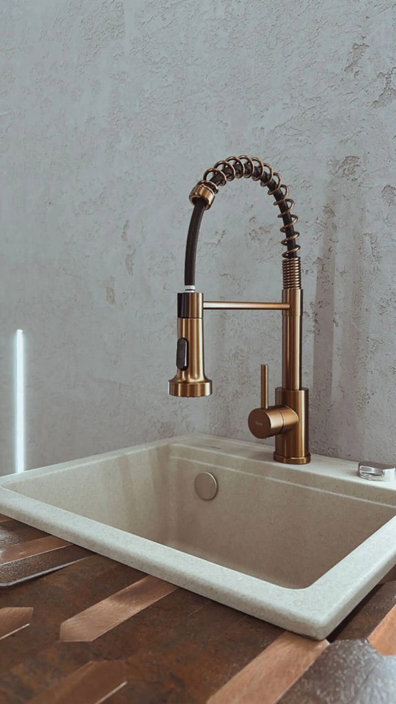 Смесител за кухня REA Colin Brush Copper