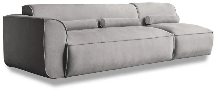 Светлосив модулна лежанка (ляв ъгъл) Flex Felix – Miuform