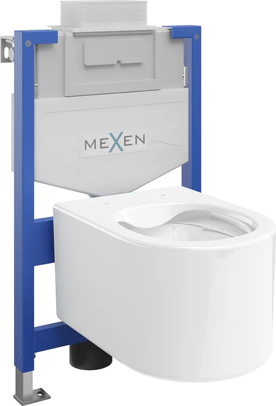 Mexen Sofia вграден комплект WC стойка Fenix XS-U с тоалетна чиния, бял гланц