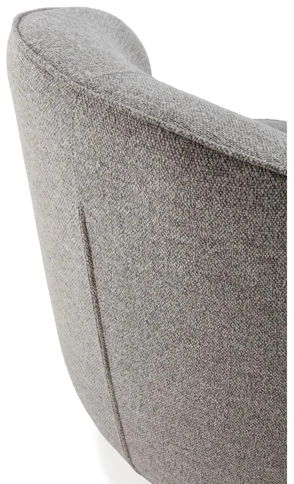 Светлосиво въртящо се кресло Edna – MOME