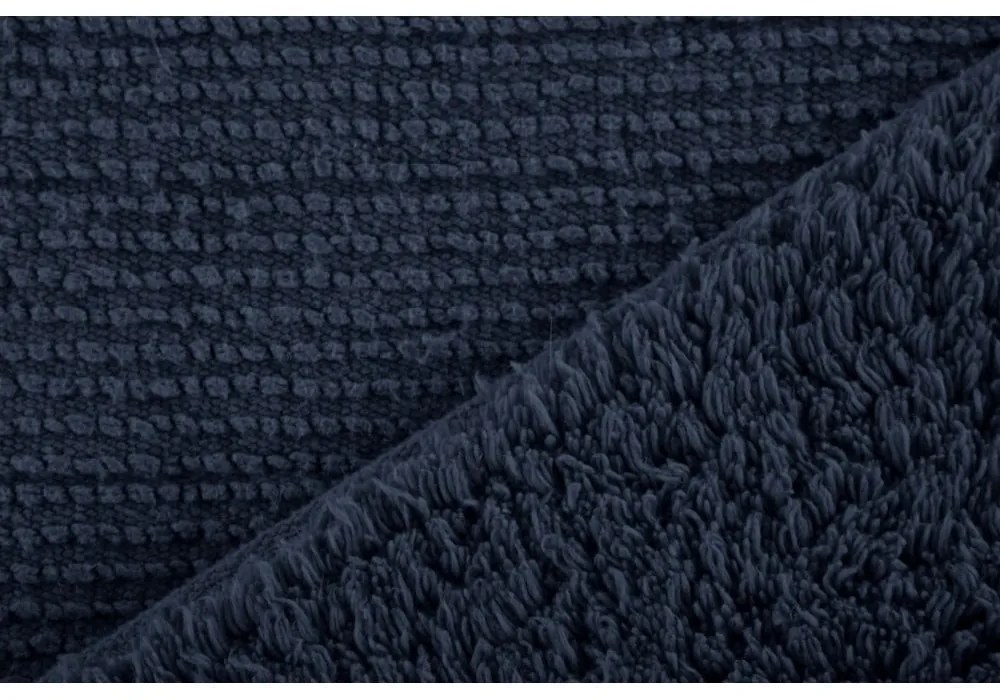 Тъмно синя постелка за баня 50x45 cm Riva - Tiseco Home Studio