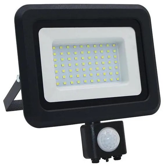 LED Екстериорен прожектор със сензор LED/50W/230V 4000K IP44 черен