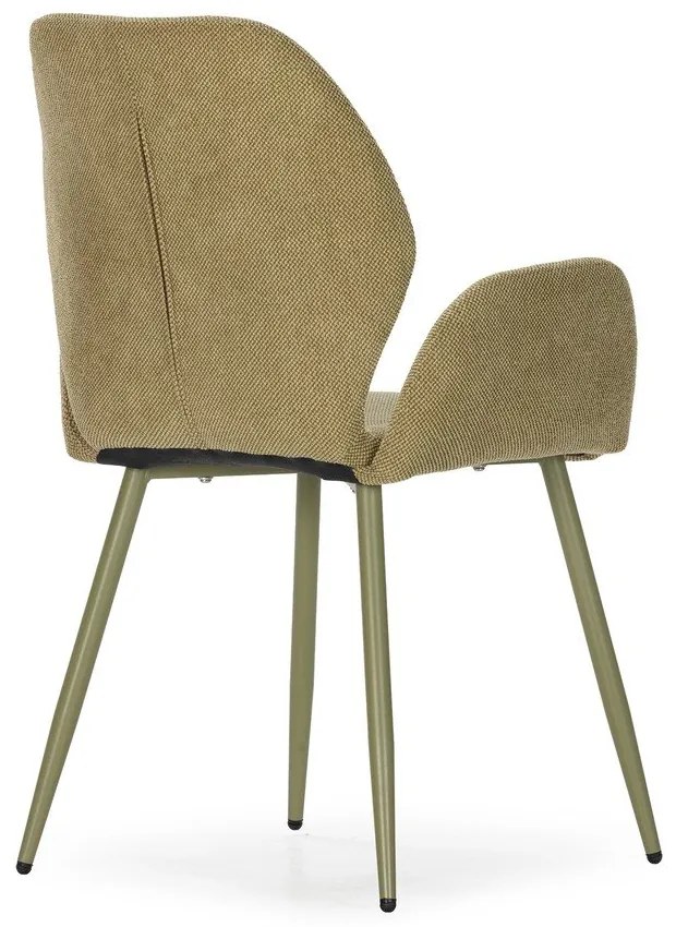 Зелени тапицирани трапезни столове в комплект 2 бр. Ansu – Marckeric