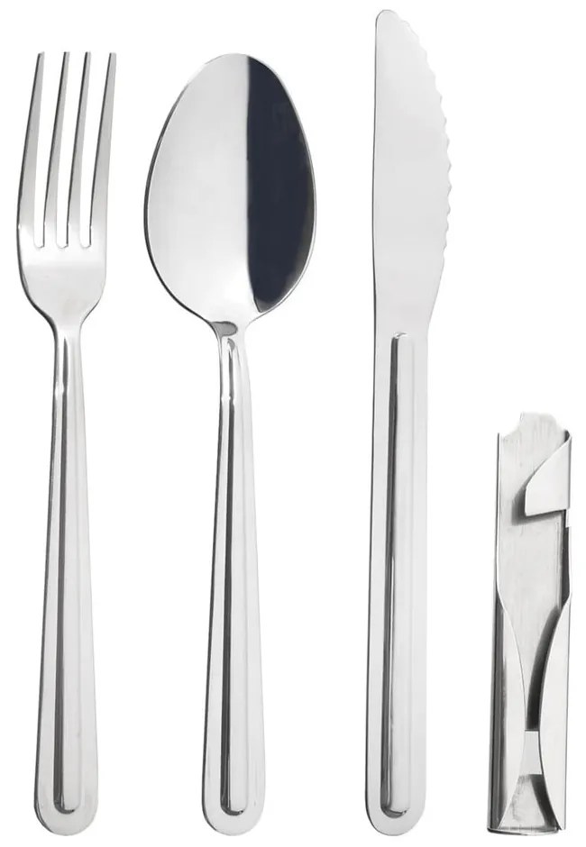 Прибори за хранене от неръждаема стомана в сребрист цвят 4 бр. KEMP – Orion
