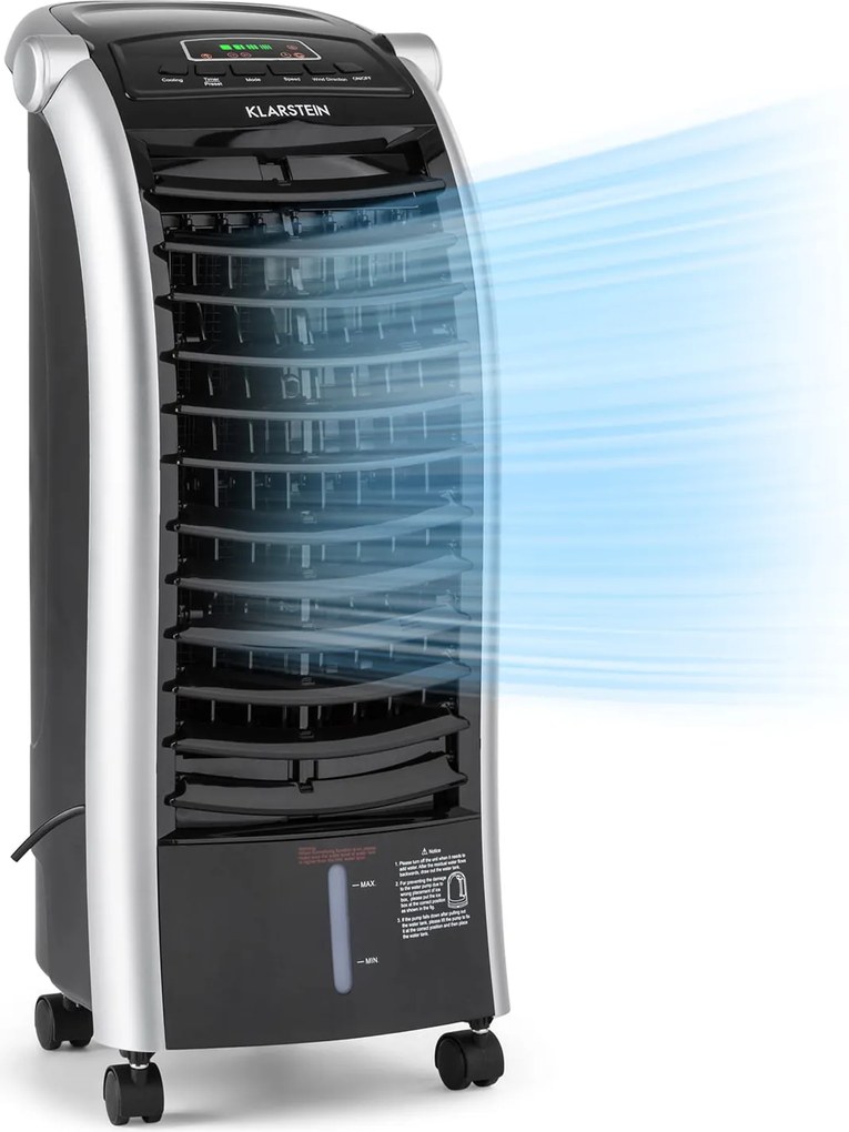 Klarstein Maxfresh, охладител на въздуха, 4 in 1, 65W, с дистанционно управление, 2 пакета с лед