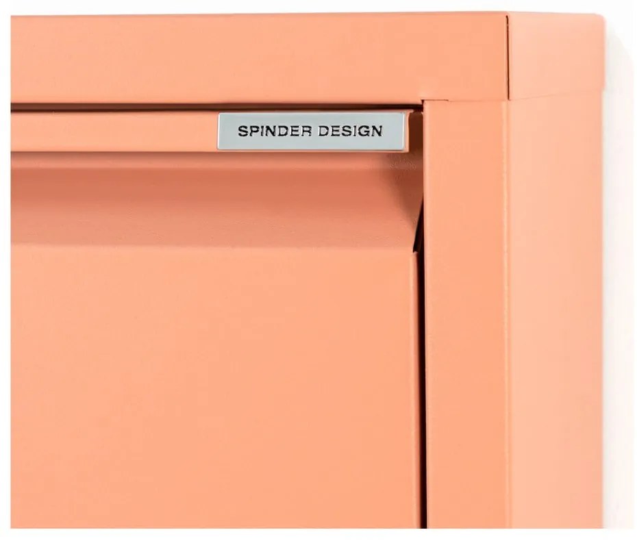 Метална накланяща се стойка за обувки в цвят сьомга 75x37,5x12,5 cm Billy – Spinder Design